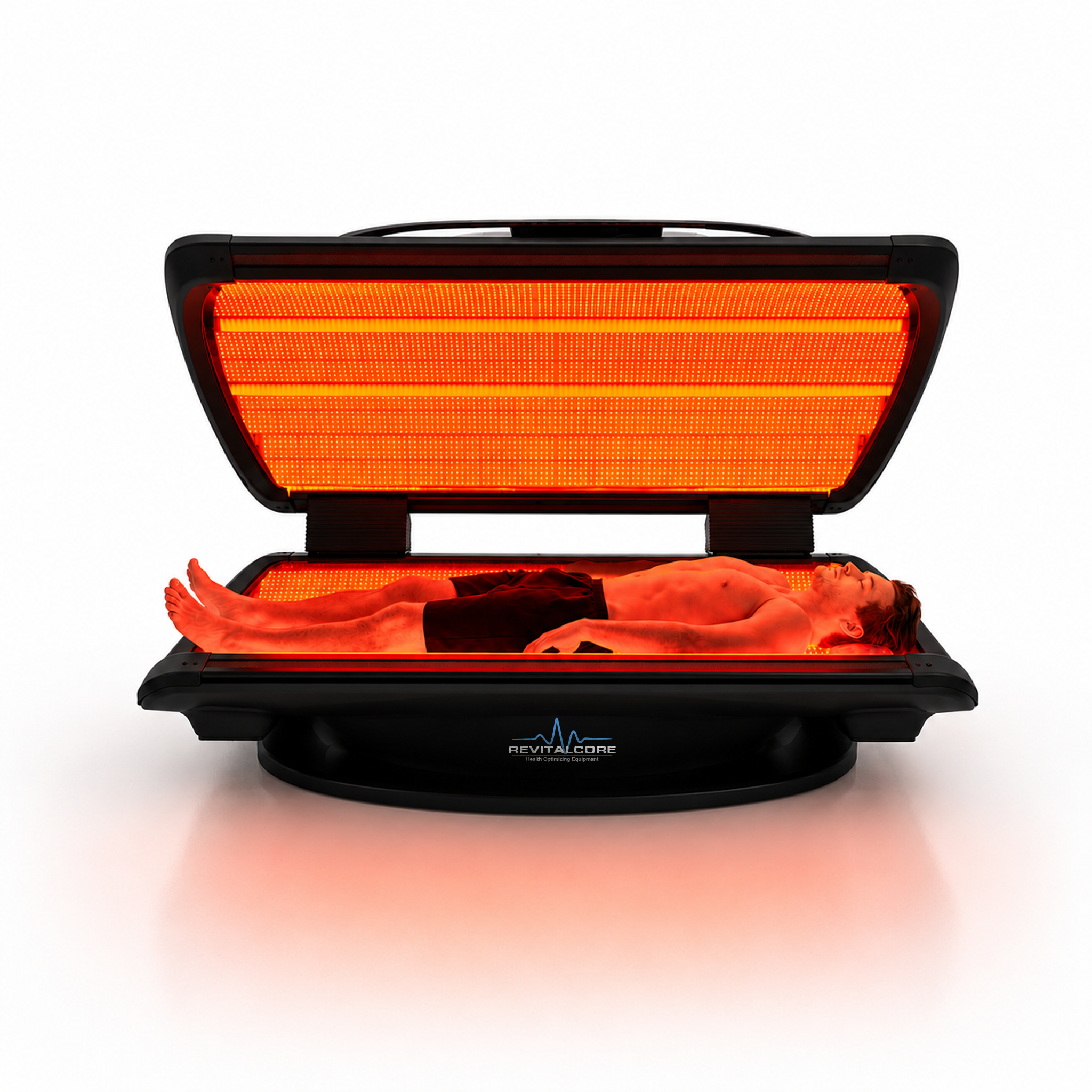 Elevate M7 Full-Body Light Bed full-body red light bed with enclosed LED canopy, product view 5