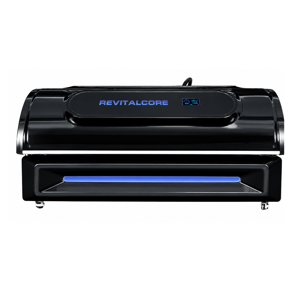 Apex M6 Full-Body Light Bed full-body red light bed with enclosed LED canopy, product view 1